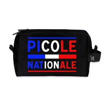 Picole Nationale nouveau design - Trousse de toilette en tissu recyclé - noir - Devant