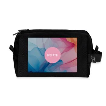 Breath  - Recycelte Kulturtasche - Schwarz - Vorne