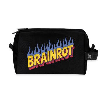 Brainrot - Lustige Memes - Recycelte Kulturtasche - Schwarz - Vorne