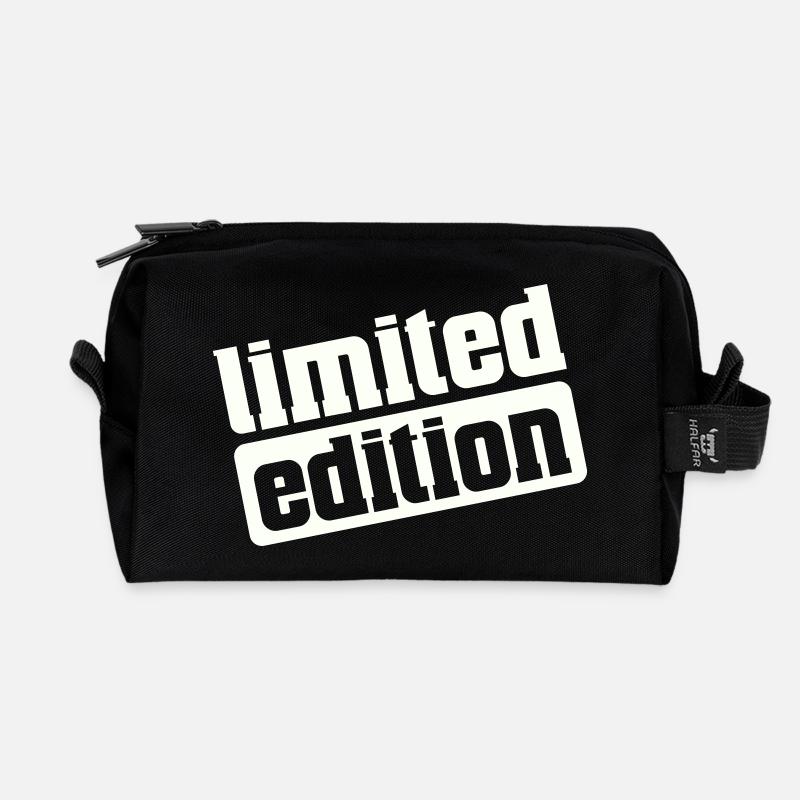 Limited Edition - Recycelte Kulturtasche - Schwarz