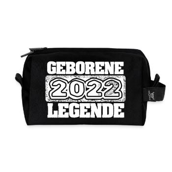 2022 - Recycelte Kulturtasche - Schwarz - Vorne
