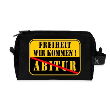 Panneau de fin de ville - Abitur - Trousse de toilette en tissu recyclé - noir - Devant