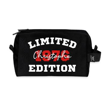 Limitierte Auflage 1076 Christophe - Recycelte Kulturtasche - Schwarz - Vorne