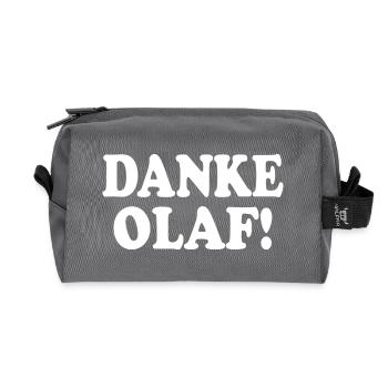 Danke olaf - Recycelte Kulturtasche - Anthrazit - Vorne