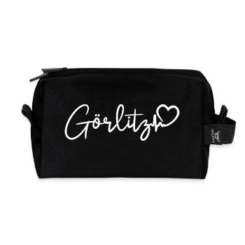 Görlitz Herzschlag - Recycelte Kulturtasche - Schwarz - Vorne
