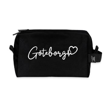Göteborg Herzschlag - Recycelte Kulturtasche - Schwarz - Vorne