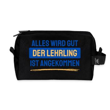 Everything will be fine - Recycled Toiletry Zip Bag - black - Front
