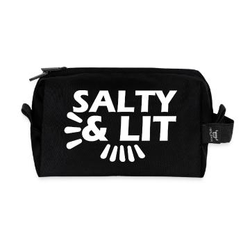 Salt & Light - Recycled Toiletry Zip Bag - black - Front