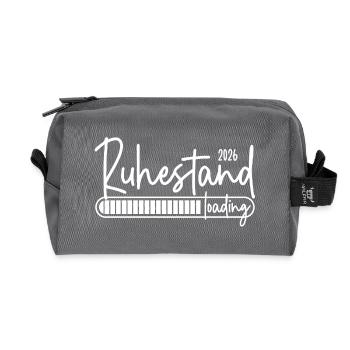 Ruhestand 2026 loading - Recycelte Kulturtasche - Anthrazit - Vorne