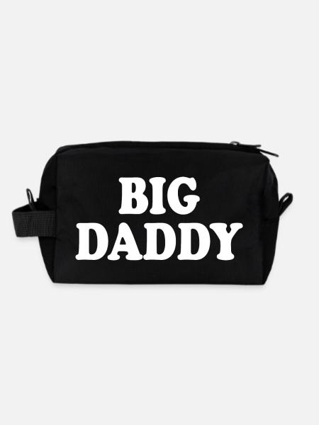 Big daddy - Recycelte Kulturtasche - Schwarz - Hinten