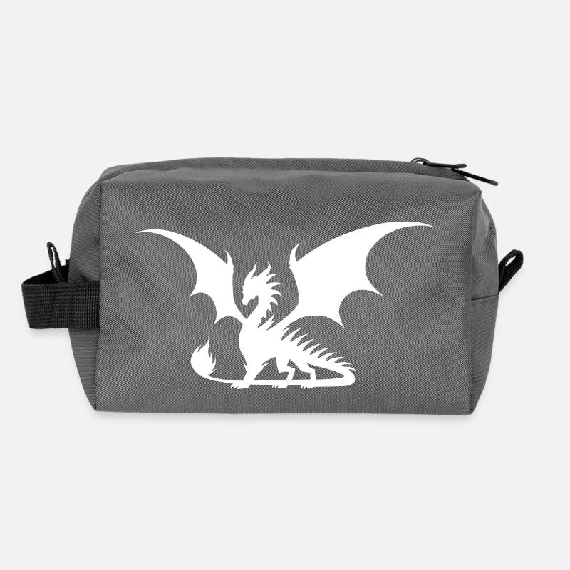 Impressive dragon with wings Recycled Toiletry Zip Bag