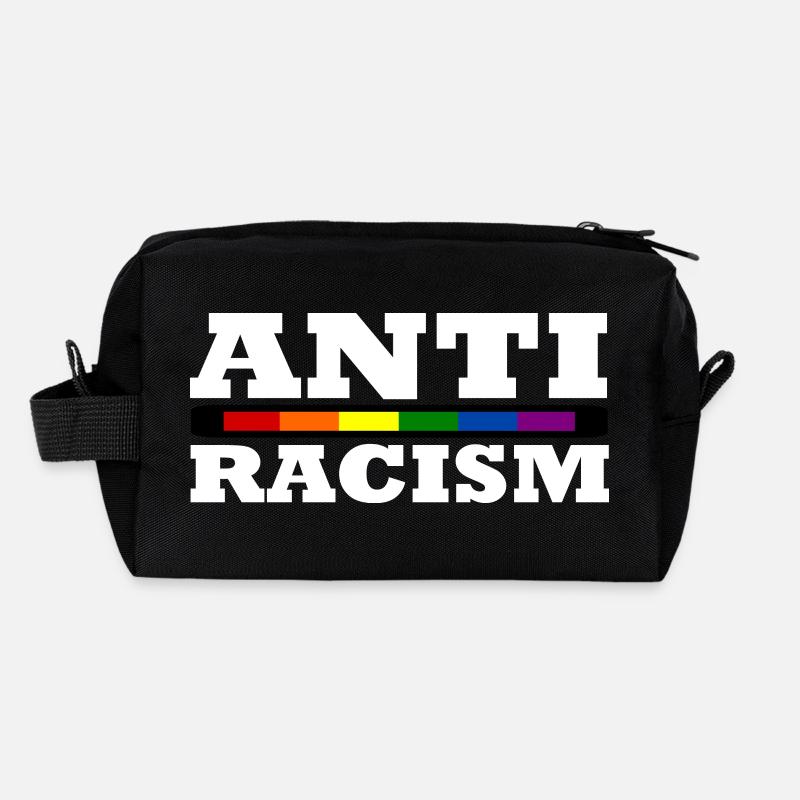 Anti-racisme Trousse de toilette en tissu recyclé