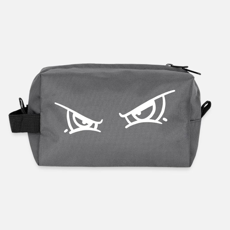Grim Vector Monster Eyes Recycled Toiletry Zip Bag