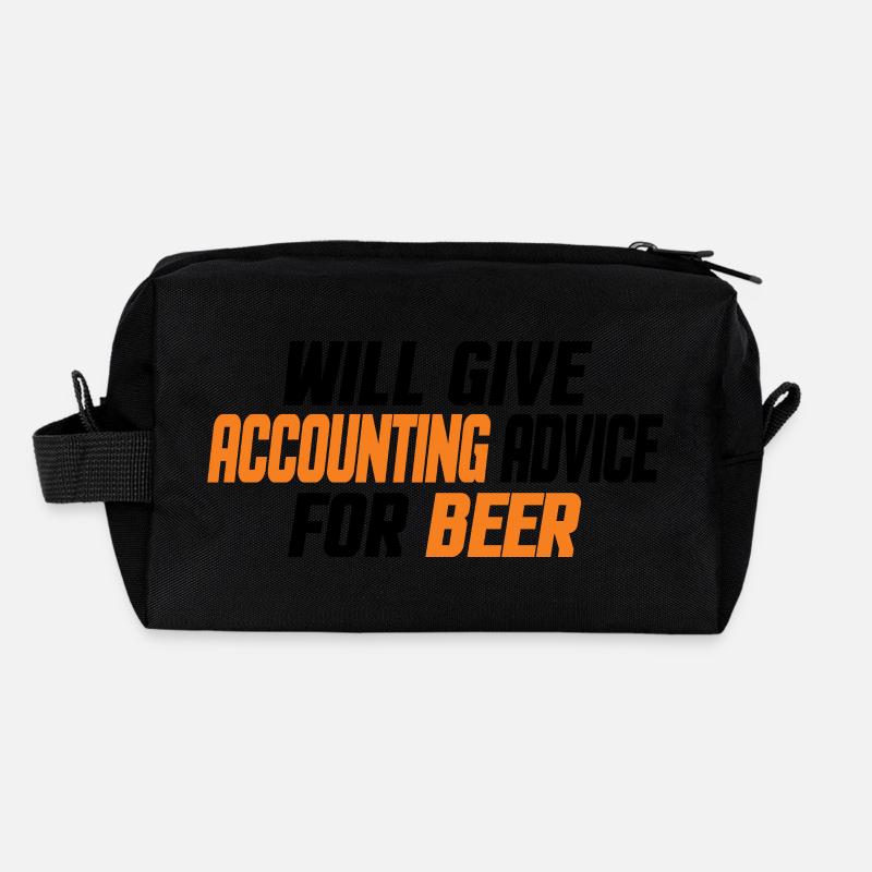 Funny Accountant Accounting CPA & Beer Lovers Recycled Toiletry Zip Bag