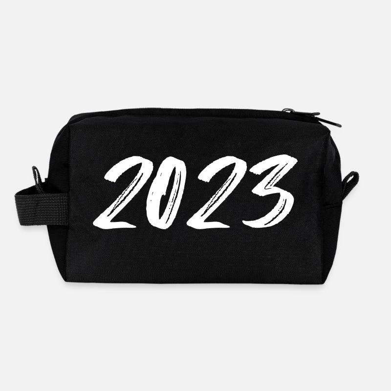 2023 blanc Réveillon du Nouvel An Trousse de toilette en tissu recyclé