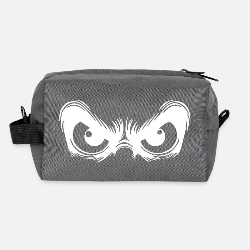 Observing eyes with a fixed gaze Recycled Toiletry Zip Bag