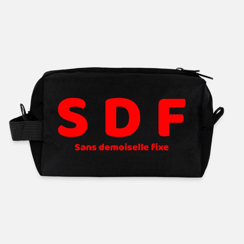 Humor - Recycelte Kulturtasche - Schwarz