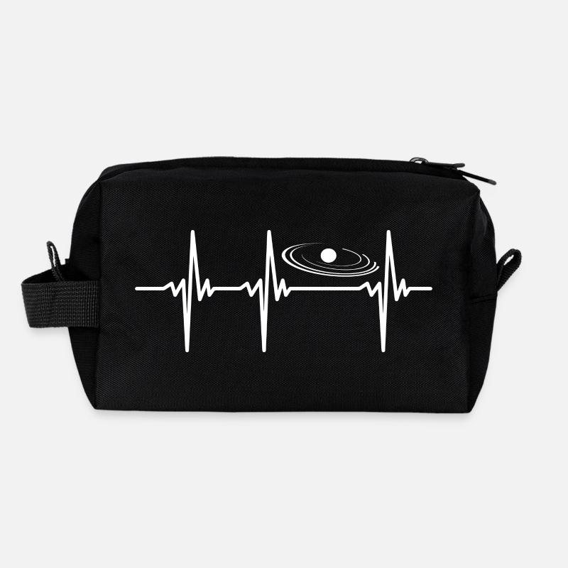 Heartbeat for astronomy and the solar system Recycled Toiletry Zip Bag