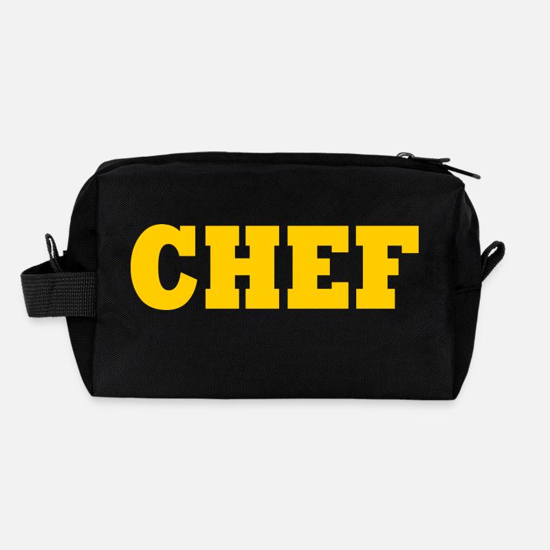 Chef - Recycelte Kulturtasche - Schwarz
