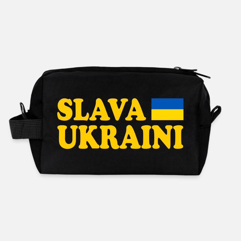 Slava ukraini ukraine Recycled Toiletry Zip Bag