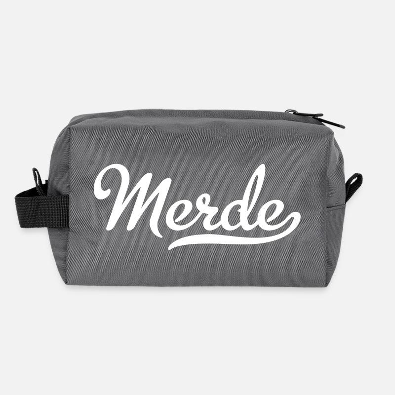 Merde Trousse de toilette en tissu recyclé
