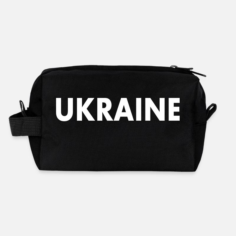 Ukraine - Recycelte Kulturtasche - Schwarz