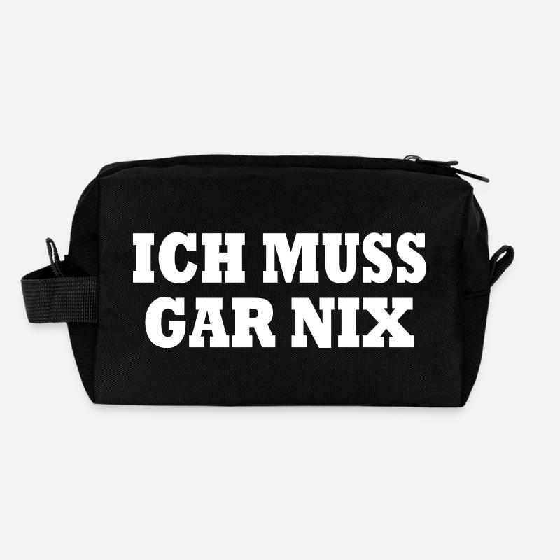 Ich muss gar nix Recycelte Kulturtasche