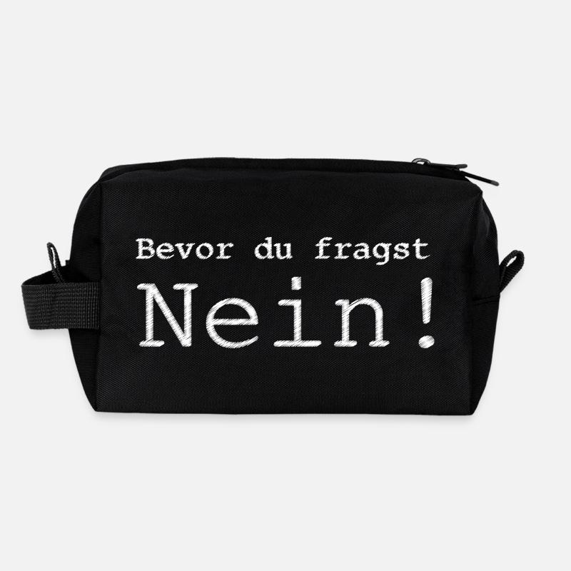 Nei - Recycelte Kulturtasche - Schwarz