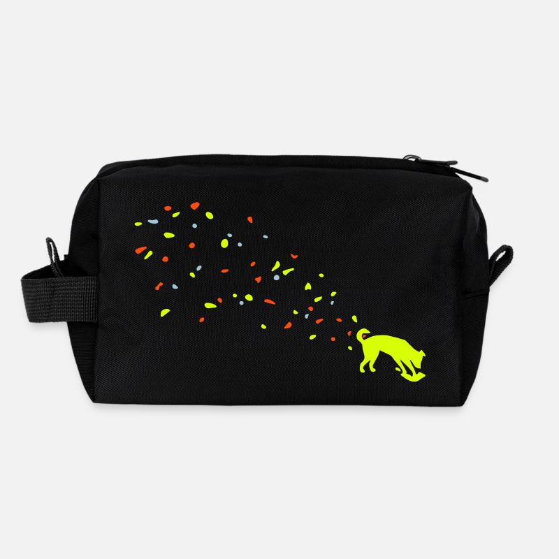 Hund Dreck - Recycelte Kulturtasche - Schwarz