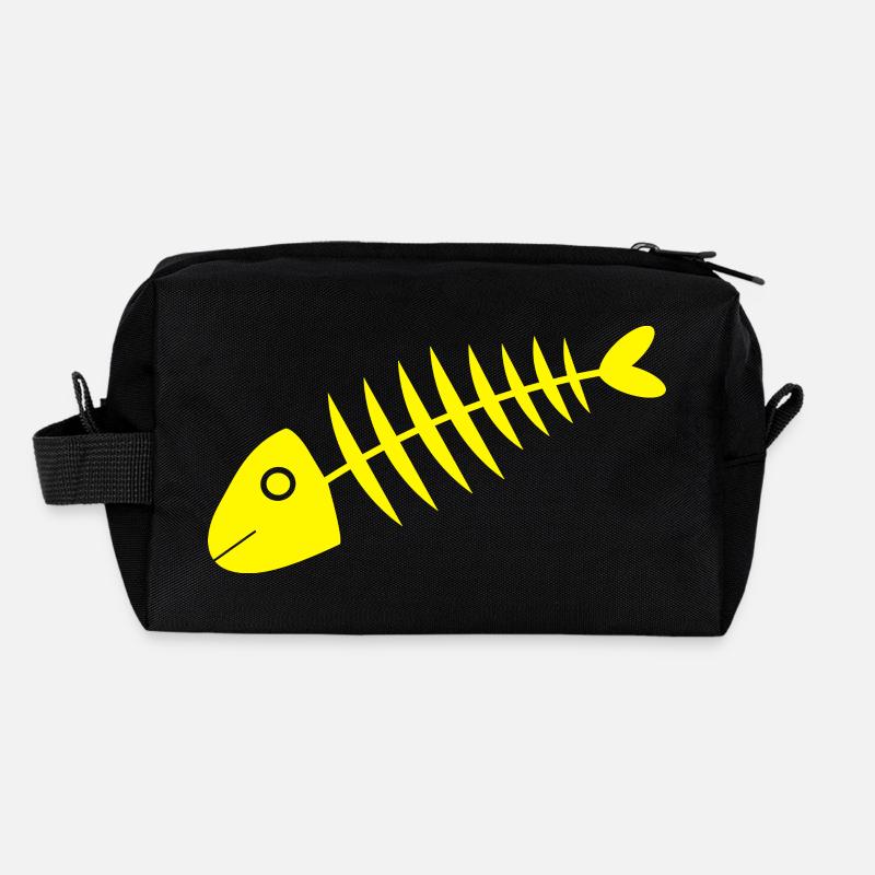 gelber Fisch Comic Fische Recycelte Kulturtasche