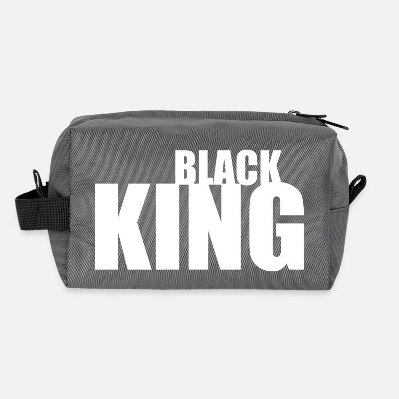 Black king Trousse de toilette en tissu recyclé