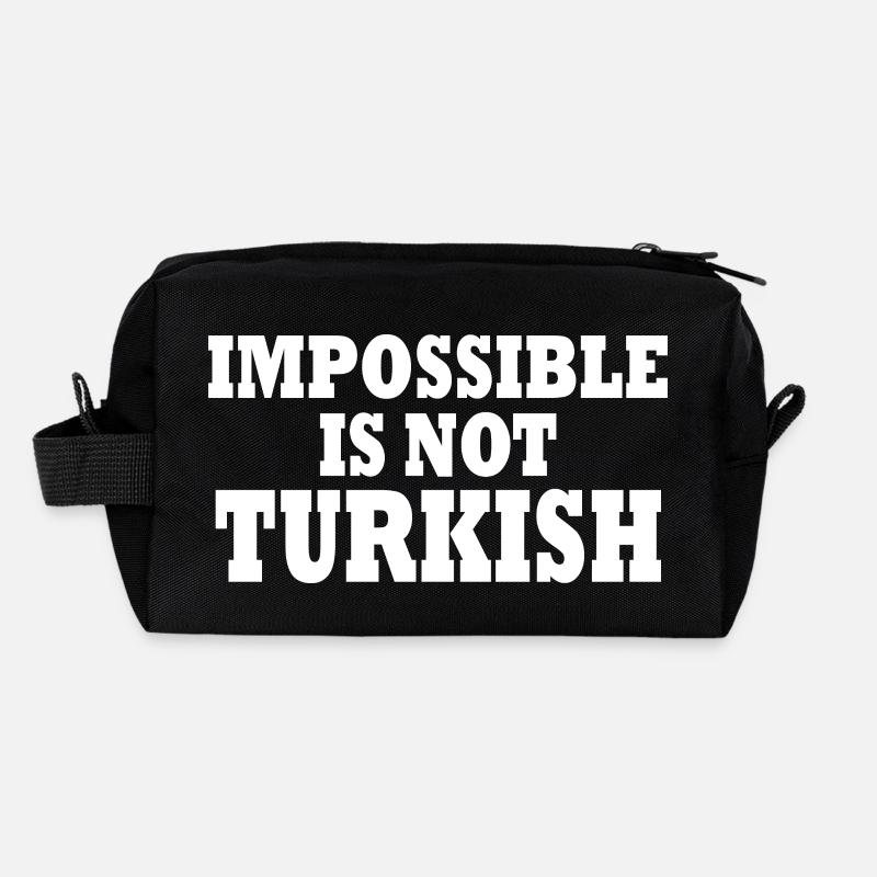 impossible is not turkish - Turkey Recycled Toiletry Zip Bag