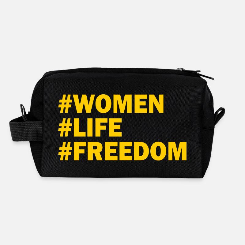 Women life freedom Trousse de toilette en tissu recyclé