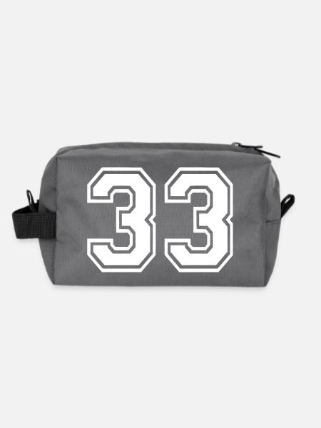 33 - Recycelte Kulturtasche - Anthrazit - Hinten