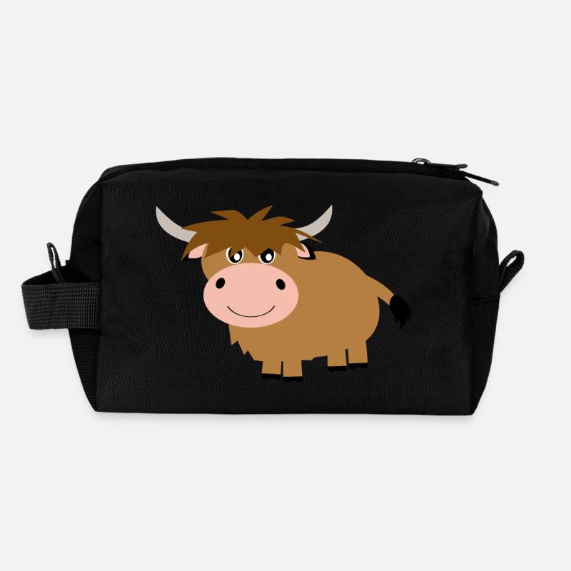Bovins écossais Highland Trousse de toilette en tissu recyclé