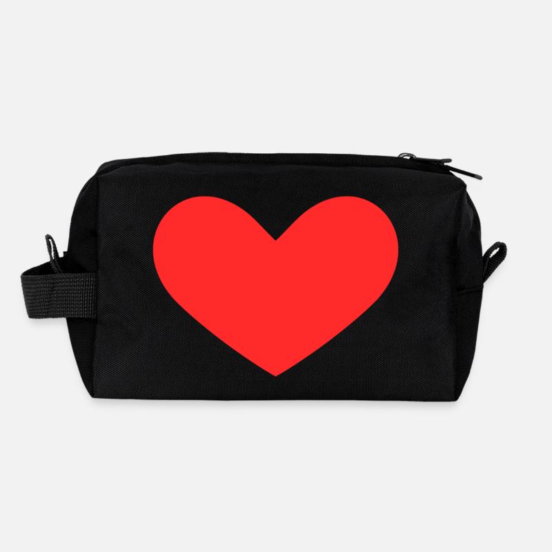 Herz Herzchen Symbol Rot Recycelte Kulturtasche