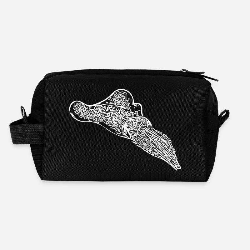 Seiche vintage Trousse de toilette en tissu recyclé