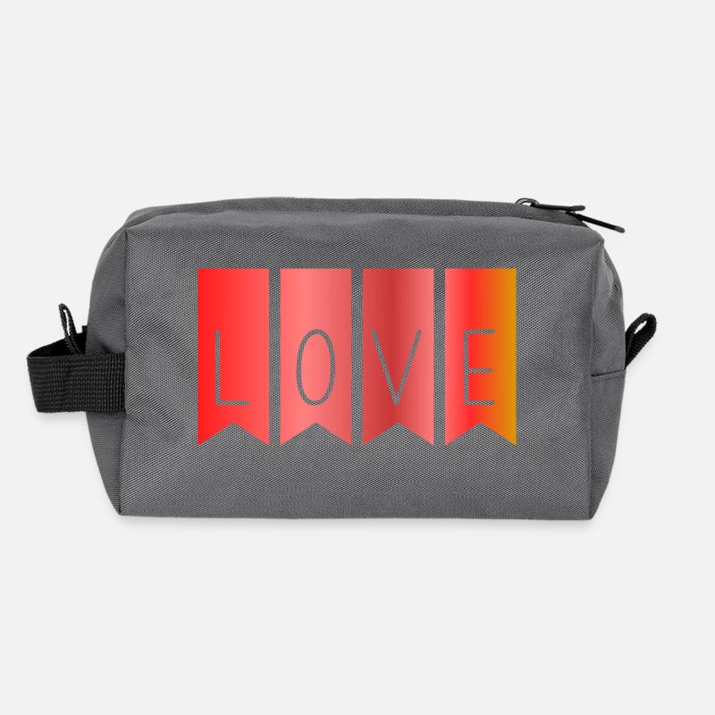 LOVE. JUST MARRIED. VIVE LES MARIES. EVJF Trousse de toilette en tissu recyclé