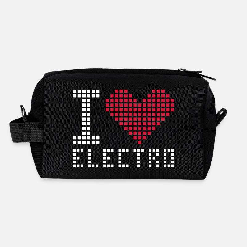 I love electro Trousse de toilette en tissu recyclé