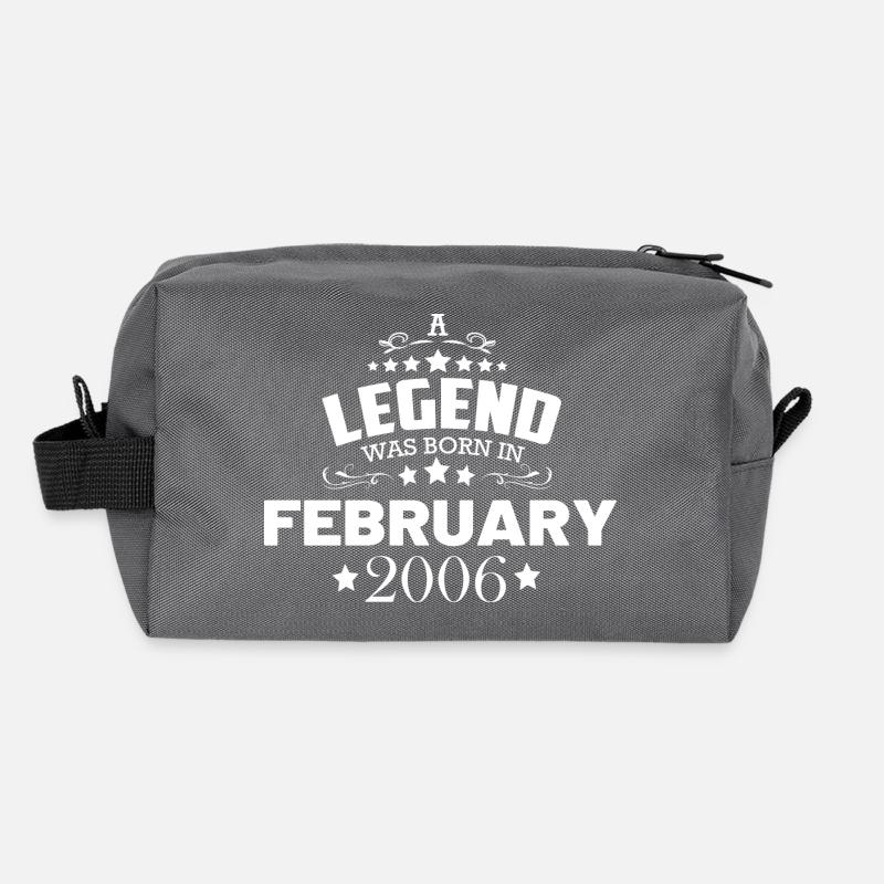 February 2006 Vintage Birthday Recycled Toiletry Zip Bag