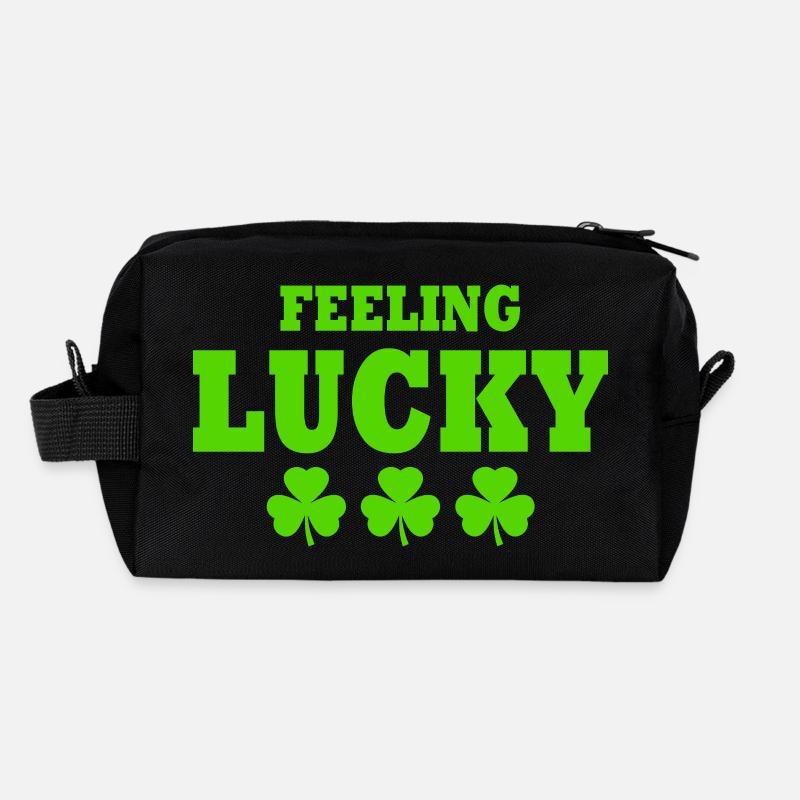 feeling lucky Recycled Toiletry Zip Bag