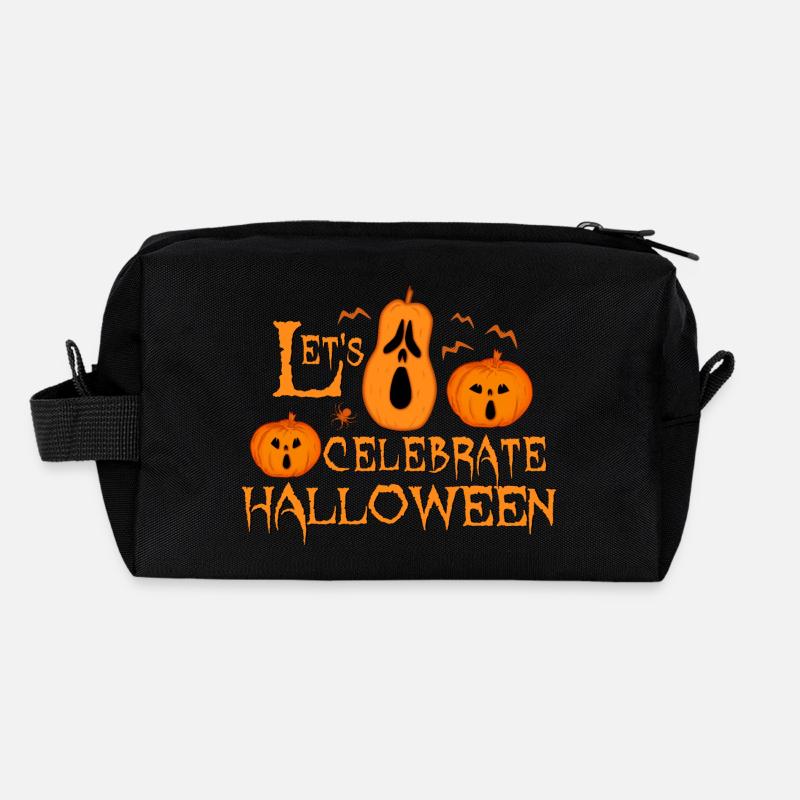 pumpkin celebrate halloween Recycled Toiletry Zip Bag