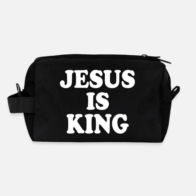 Jesus is king Trousse de toilette en tissu recyclé