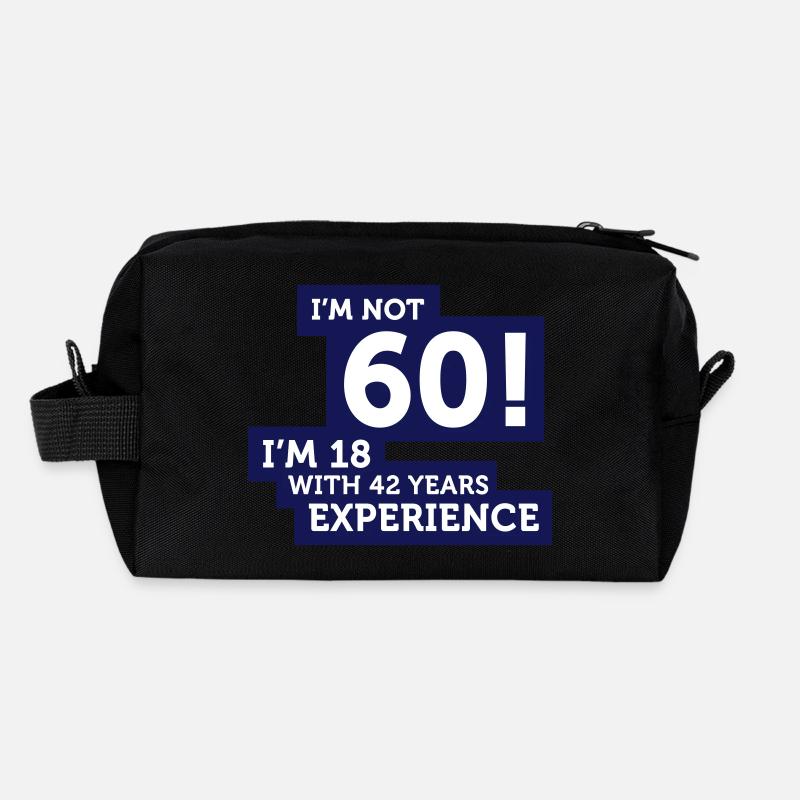 60 Jahre? Ich bin 18 mit 42 Jahren Erfahrung! Recycelte Kulturtasche