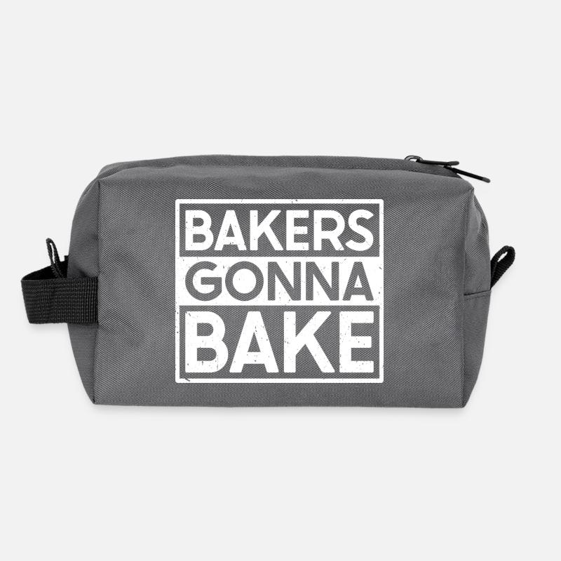 Bakers gonna bake- Baker Gifts Recycled Toiletry Zip Bag