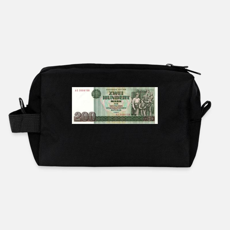 200 marks der ddr - Trousse de toilette en tissu recyclé - noir