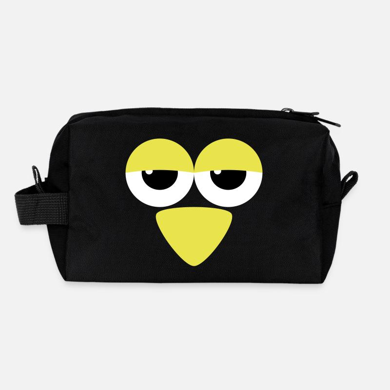Yeux avec bec Trousse de toilette en tissu recyclé