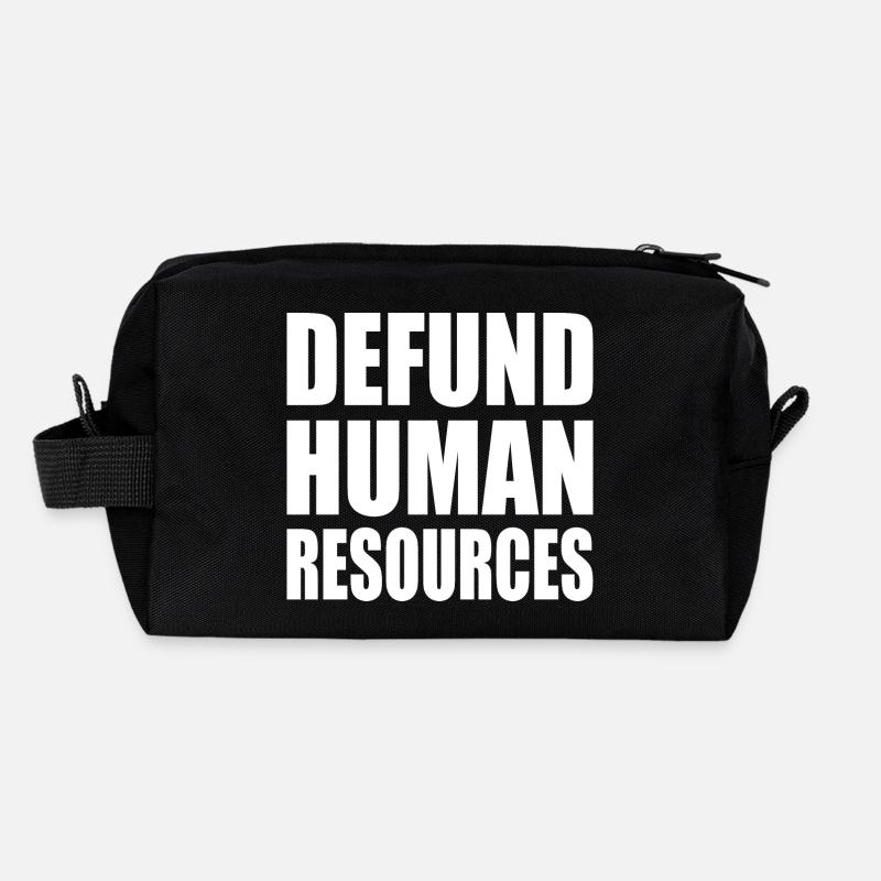 defund human resources Trousse de toilette en tissu recyclé