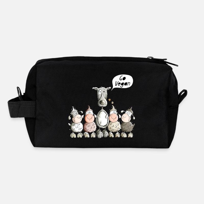Go Vegan Wolf Recycelte Kulturtasche