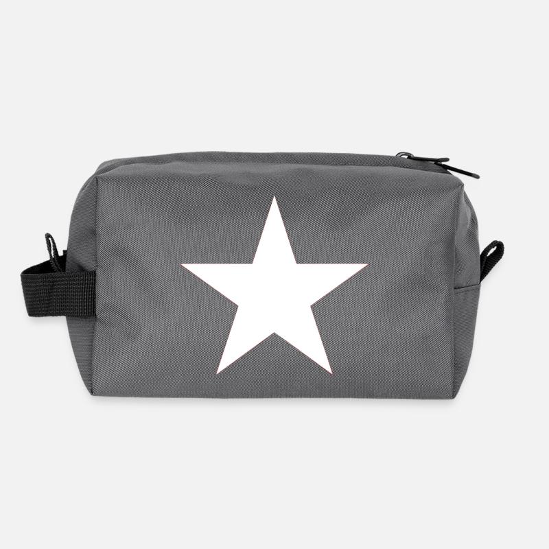 A white star Recycled Toiletry Zip Bag